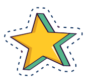 Smiling star  sticker