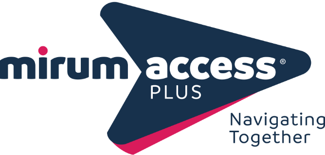 Mirum Access Plus logo.